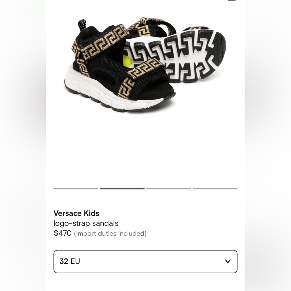Versace brand new sandals 32